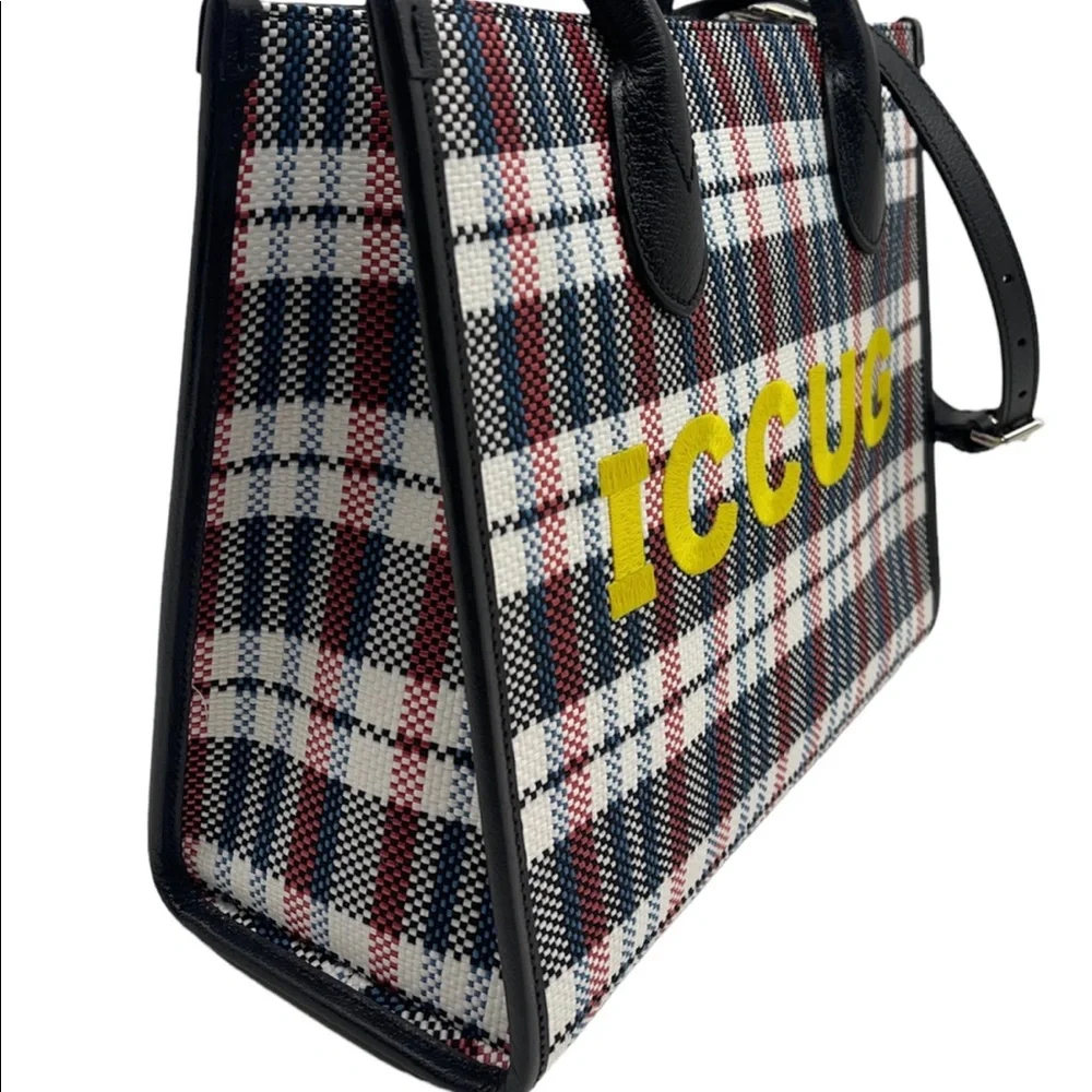Gucci “ICCUG” Reverse Embroidered Logo Tote Bag